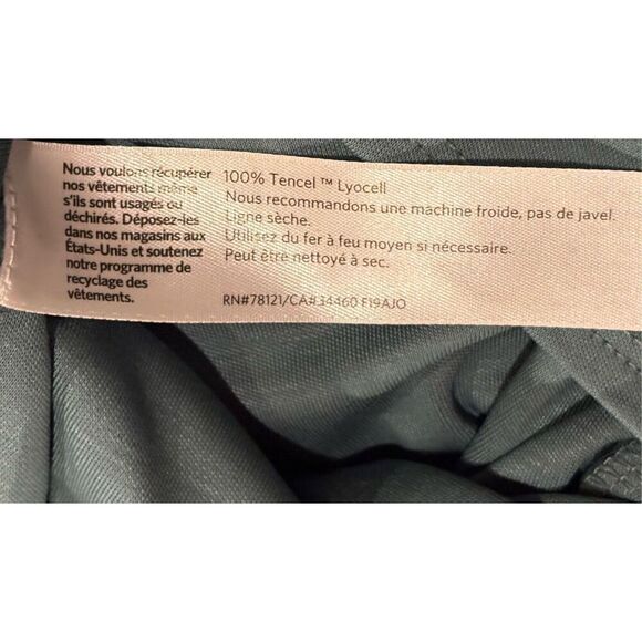 Eileen Fisher Tencel Short Sleeve T Shirt in Blue/Green NWT Size Large - Picture 7 of 7